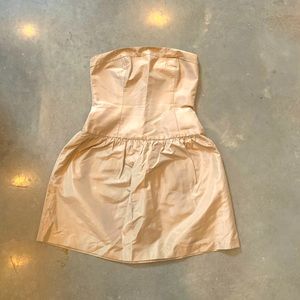 Strapless J Crew silk Party dress